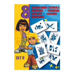 Товари для малювання - Набір трафаретів Malinos B Фантазія 8 штук (MA-300996) Товари для малювання - Набір трафаретів Malinos B Фантазія 8 штук (MA-300996)