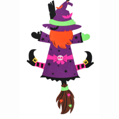 Аксесуари для свят - Декор Apli Krapli Відьма на мітлі (ХН-65) Аксесуари для свят - Декор Apli Krapli Відьма на мітлі (ХН-65)