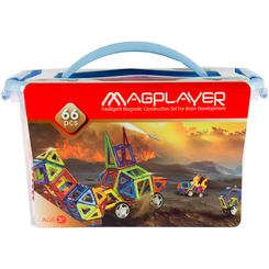 Магнітні конструктори - Конструктор Magplayer Магнітний набір 66 елементів (MPT-66) Магнітні конструктори - Конструктор Magplayer Магнітний набір 66 елементів (MPT-66)