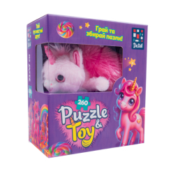 Пазли - Пазли De.tail Рожевий єдиноріг 260 деталей (DT200-10) Пазли - Пазли De.tail Рожевий єдиноріг 260 деталей (DT200-10)