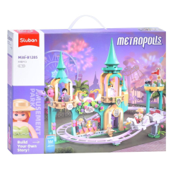 Конструктори з унікальними деталями - Конструктор Sluban Парк розваг 448 деталей (M38-B1285) Конструктори з унікальними деталями - Конструктор Sluban Парк розваг 448 деталей (M38-B1285)