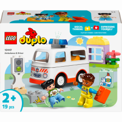 Конструктори LEGO - Конструктор LEGO DUPLO Швидка допомога та водій (10447) Конструктори LEGO - Конструктор LEGO DUPLO Швидка допомога та водій (10447)