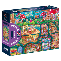 Пазли - Пазл De.tail Будиночок мишенят 1000 деталей (DT1000-15) Пазли - Пазл De.tail Будиночок мишенят 1000 деталей (DT1000-15)