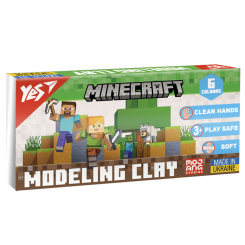 Набори для ліплення - Пластилін Yes Minecraft 6 кольорів (540650) Набори для ліплення - Пластилін Yes Minecraft 6 кольорів (540650)