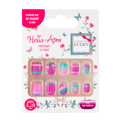 Косметика - Дитячі накладні нігті Lukky The purples (T20807) Косметика - Дитячі накладні нігті Lukky The purples (T20807)