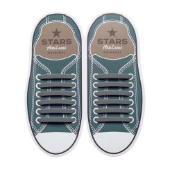 Захисне спорядження - Силіконові антишнурки AntiLaces Stars 56,5 мм 12 шт сірі (SGR565) Захисне спорядження - Силіконові антишнурки AntiLaces Stars 56,5 мм 12 шт сірі (SGR565)