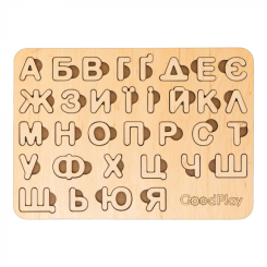 Розвивальні іграшки - Пазл-сортер Good Play Абетка дерево (PS-4-007) Розвивальні іграшки - Пазл-сортер Good Play Абетка дерево (PS-4-007)