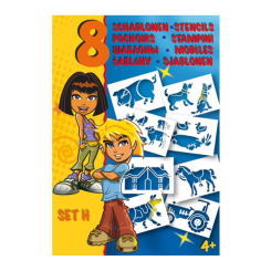 Товари для малювання - Набір трафаретів Malinos H Ферма 8 штук (MA-301004) Товари для малювання - Набір трафаретів Malinos H Ферма 8 штук (MA-301004)