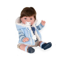 Пупси - Пупс Munecas De Cuna з коричневим волоссям 45 см (8436587143212) Пупси - Пупс Munecas De Cuna з коричневим волоссям 45 см (8436587143212)