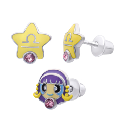 Ювелірні прикраси - Сережки UmaUmi Терези з рожевим талісманом (2210000015418) Ювелірні прикраси - Сережки UmaUmi Терези з рожевим талісманом (2210000015418)