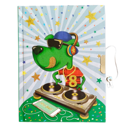 Канцтовари - Блокнот Malevaro Пес діджей на замочку (362027-U) Канцтовари - Блокнот Malevaro Пес діджей на замочку (362027-U)