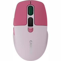 Клавіатура і миші - Мишка Canyon MW-26 LCD Silent Wireless/Bluetooth Pink (CNS-CMSW26P) Клавіатура і миші - Мишка Canyon MW-26 LCD Silent Wireless/Bluetooth Pink (CNS-CMSW26P)