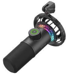Мікрофони - Мікрофон динамічний Fifine USB Type-C RGB (K658) Мікрофони - Мікрофон динамічний Fifine USB Type-C RGB (K658)