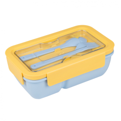 Ланч-бокси - Ланч-бокс Yes Fusion з приладдям жовто-блакитний (708168) Ланч-бокси - Ланч-бокс Yes Fusion з приладдям жовто-блакитний (708168)
