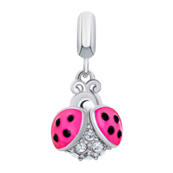 Ювелірні прикраси - Кулон UmaUmi Fly Сонечко блискуче з рожевою емаллю та фіанітами (2210000018617) Ювелірні прикраси - Кулон UmaUmi Fly Сонечко блискуче з рожевою емаллю та фіанітами (2210000018617)