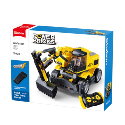Конструктори з унікальними деталями - Конструктор Sluban Power Bricks Ескаватор на радіокеруванні (M38-B1155) Конструктори з унікальними деталями - Конструктор Sluban Power Bricks Ескаватор на радіокеруванні (M38-B1155)