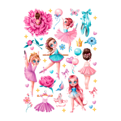 Косметика - Набір тату для тіла Arley Sign Балеринки (1811) Косметика - Набір тату для тіла Arley Sign Балеринки (1811)