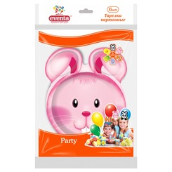 Аксесуари для свят - Тарілки паперові EVENTA Звірятка 6 шт фігурні (38216910) Аксесуари для свят - Тарілки паперові EVENTA Звірятка 6 шт фігурні (38216910)