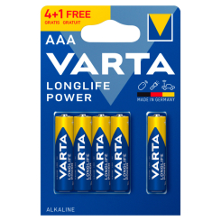 Акумулятори і батарейки - Батарейки VARTA Longlife power AAA BLI 5 штук (4008496673964) Акумулятори і батарейки - Батарейки VARTA Longlife power AAA BLI 5 штук (4008496673964)
