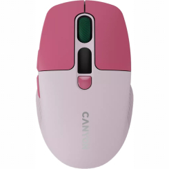 Клавіатура і миші - Мишка Canyon MW-26 LCD Silent Wireless/Bluetooth Pink (CNS-CMSW26P) Клавіатура і миші - Мишка Canyon MW-26 LCD Silent Wireless/Bluetooth Pink (CNS-CMSW26P)