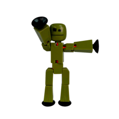 Фігурки персонажів - Фігурка для анімаційної творчості Stikbot мілітарі (TST616-23UAKDM) Фігурки персонажів - Фігурка для анімаційної творчості Stikbot мілітарі (TST616-23UAKDM)