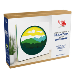Набори для творчості - 3D картина Rosa Talent Пейзаж Гори 2 30 х 30 см (N0003509) Набори для творчості - 3D картина Rosa Talent Пейзаж Гори 2 30 х 30 см (N0003509)