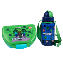 Ланч-бокси - Набір посуду Yes Minecraft пляшка та ланчбокс (450144) Ланч-бокси - Набір посуду Yes Minecraft пляшка та ланчбокс (450144)