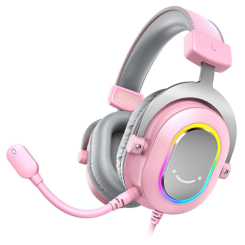 Навушники - Гарнітура Fifine RGB pink (H6P) Навушники - Гарнітура Fifine RGB pink (H6P)
