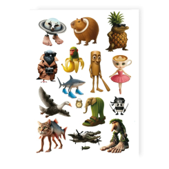 Косметика - Набір тату для тіла Tattooshka Ballerina Cappuccina mix (LB-200) Косметика - Набір тату для тіла Tattooshka Ballerina Cappuccina mix (LB-200)