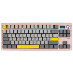 Клавіатура і миші - Клавіатура Epomaker Shadow-S TKL Wisteria Linear Switch Hot-Swap LCD Screen RGB Pink UA (SHS-P-WL) Клавіатура і миші - Клавіатура Epomaker Shadow-S TKL Wisteria Linear Switch Hot-Swap LCD Screen RGB Pink UA (SHS-P-WL)