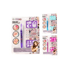 Косметика - Набір для тату Create It! Ароматна ручка з трафаретом та стразами в асортименті (84204) Косметика - Набір для тату Create It! Ароматна ручка з трафаретом та стразами в асортименті (84204)