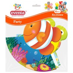 Аксесуари для свят - Ковпаки паперові EVENTA Звірятка 6 шт (39300110) (39302610) Аксесуари для свят - Ковпаки паперові EVENTA Звірятка 6 шт (39300110) (39302610)