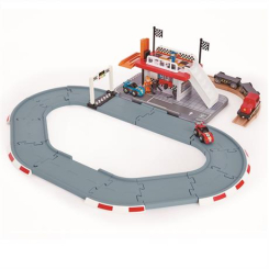 Автотреки - Ігровий набір Hape Гоночна траса та станція (E3734) Автотреки - Ігровий набір Hape Гоночна траса та станція (E3734)