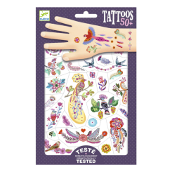 Косметика - Набір наклейок на тіло DJECO Яскраві пташки (DJ09615) Косметика - Набір наклейок на тіло DJECO Яскраві пташки (DJ09615)