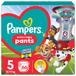 Підгузки - Підгузки-трусики Pampers Active baby Paw Patrol Junior 12-17 кг 66 шт (8006540863619) Підгузки - Підгузки-трусики Pampers Active baby Paw Patrol Junior 12-17 кг 66 шт (8006540863619)