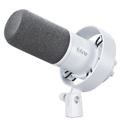 Мікрофони - Мікрофон динамічний Fifine XLR White (K688W) Мікрофони - Мікрофон динамічний Fifine XLR White (K688W)