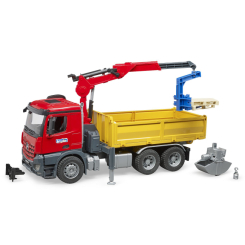 Транспорт і спецтехніка - Автомодель Bruder MB Arocs з краном-маніпулятором (03651) Транспорт і спецтехніка - Автомодель Bruder MB Arocs з краном-маніпулятором (03651)