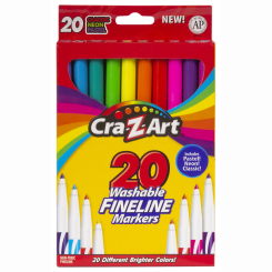 Канцтовари - Набір маркерів Cra-Z-Art Тонкі кінчики 20 шт (01308CRA) Канцтовари - Набір маркерів Cra-Z-Art Тонкі кінчики 20 шт (01308CRA)