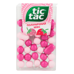 Солодощі - Драже Tic tac Полуничний мікс (80800019) Солодощі - Драже Tic tac Полуничний мікс (80800019)
