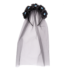 Аксесуари для свят - Обруч Yes! Fun Хелловін Чорна вдова з фатою (974508) Аксесуари для свят - Обруч Yes! Fun Хелловін Чорна вдова з фатою (974508)