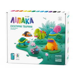 Набори для ліплення - Набір пластиліну Ліпака Екзотичні тварини 6 персонажів (15025-UA01) Набори для ліплення - Набір пластиліну Ліпака Екзотичні тварини 6 персонажів (15025-UA01)