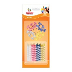 Аксесуари для свят - Свічки для торта EVENTA Мікс із підставками (39101200) (39302300) Аксесуари для свят - Свічки для торта EVENTA Мікс із підставками (39101200) (39302300)