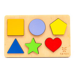 Розвивальні іграшки - Пазл-вкладиш Tatev Геометричні фігури (0004) (4820230000000) Розвивальні іграшки - Пазл-вкладиш Tatev Геометричні фігури (0004) (4820230000000)