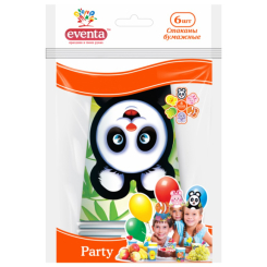 Аксесуари для свят - Склянки паперові EVENTA Звірятка 300 мл 6 шт (38222000) (38217010) Аксесуари для свят - Склянки паперові EVENTA Звірятка 300 мл 6 шт (38222000) (38217010)