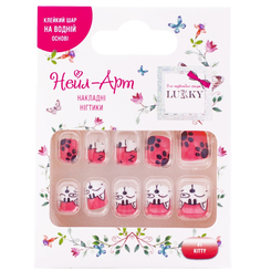 Косметика - Накладні нігті Lukky Kitty багаторазові (T19422) Косметика - Накладні нігті Lukky Kitty багаторазові (T19422)