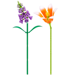 Конструктори з унікальними деталями - Конструктор MAX S1 Садові квіти Помаранчева та фіолетова квітка 232 деталі (83184GQ1/4) Конструктори з унікальними деталями - Конструктор MAX S1 Садові квіти Помаранчева та фіолетова квітка 232 деталі (83184GQ1/4)