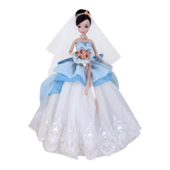 Ляльки - Лялька Kurhn Весілля сукня з блакитними елементами (6938142091034) Ляльки - Лялька Kurhn Весілля сукня з блакитними елементами (6938142091034)