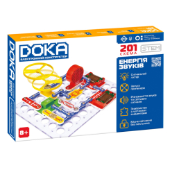 Наукові ігри, фокуси та досліди - Електронний конструктор Doka Енергія звуків 201 схема (D70706) Наукові ігри, фокуси та досліди - Електронний конструктор Doka Енергія звуків 201 схема (D70706)