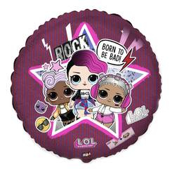 Аксесуари для свят - Кулька повітряна Flexmetal Коло LOL рок-группа фольгована 45 см (3202-0442) Аксесуари для свят - Кулька повітряна Flexmetal Коло LOL рок-группа фольгована 45 см (3202-0442)