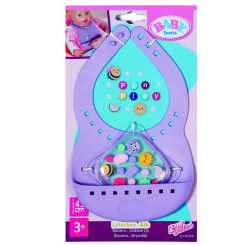 Одяг та аксесуари - Нагрудник для ляльки Baby Born Pinplay Стильне годування (837221) Одяг та аксесуари - Нагрудник для ляльки Baby Born Pinplay Стильне годування (837221)